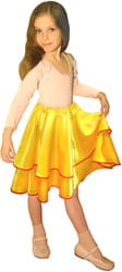 Фото Юбка танцевальная желтая детская