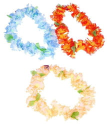Фото Ожерелье гавайское с листочками (цвета микс)