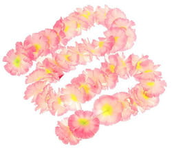 Фото Гавайская гирлянда Цветочки светло-розовая