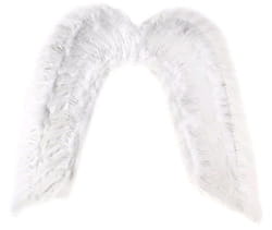 Фото Крылья ангела белые с блестками