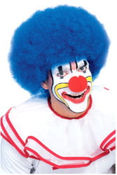 Фото Синий клоунский парик взрослый