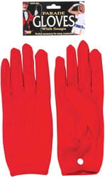 Фото Перчатки красные короткие взрослые