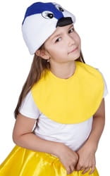 Фото Карнавальная шапка синица детская