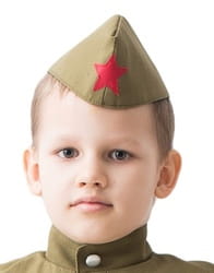 Фото Пилотка солдата детская