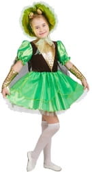 Фото Костюм Муха-цокотуха в зеленом платье детский